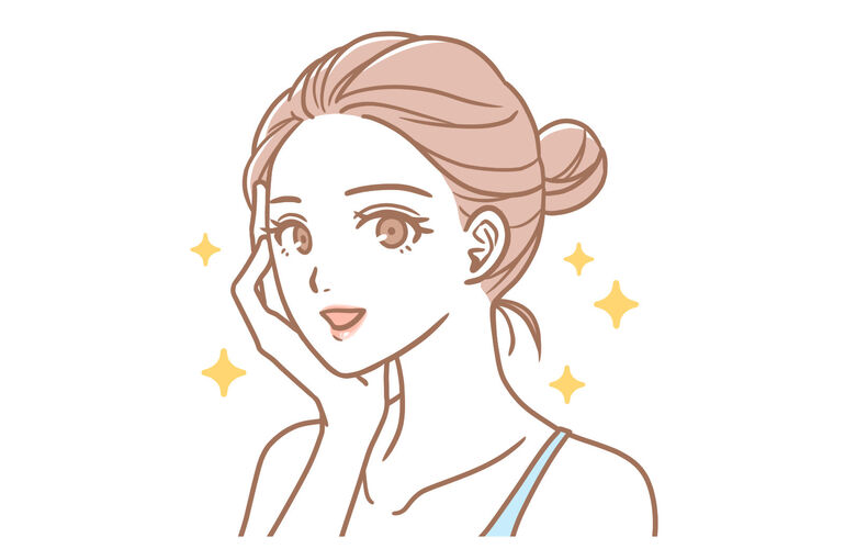 お肌キラキラ