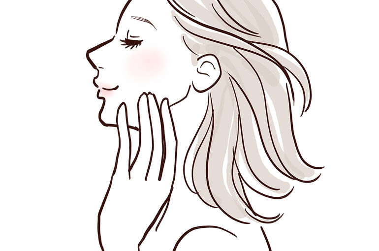 横顔きれいイラスト