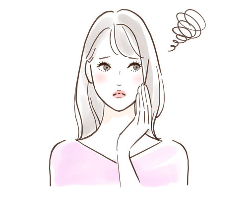 肌悩みイラスト