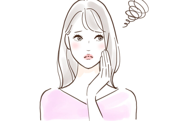 肌悩みイラスト